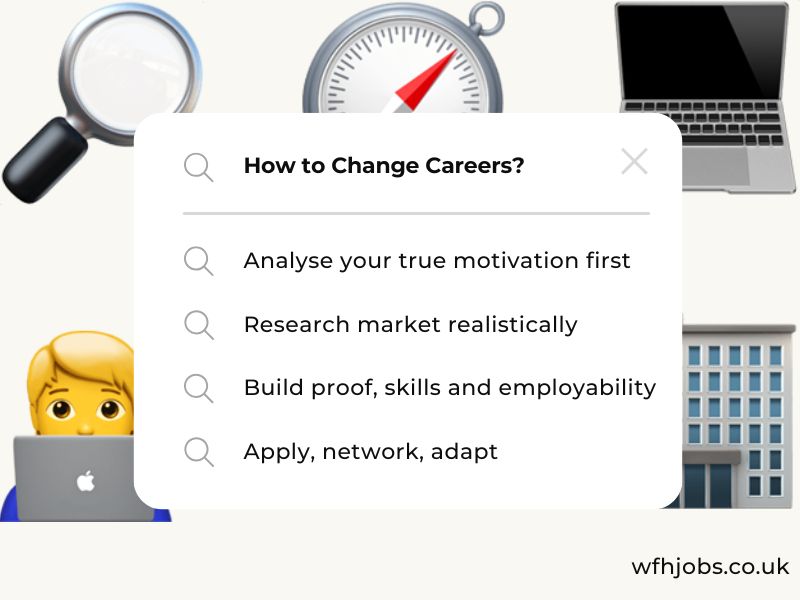 Career Change: How to Change Careers and Work More Remotely